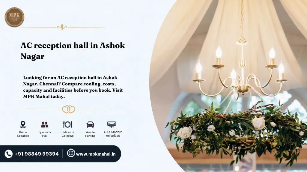AC reception hall in Ashok Nagar